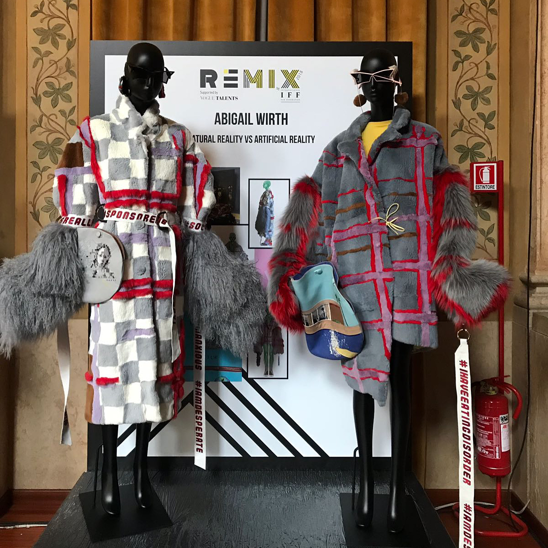 remix vogue talents 2018 fashion weeke milano eventi cosa fare a milano ilaria rebecchi moda sostenibile sostenibilità fashion moda green fur we are fur eco bio fast fashion stilisti creatività italiana creativi italiani creativity stories & news